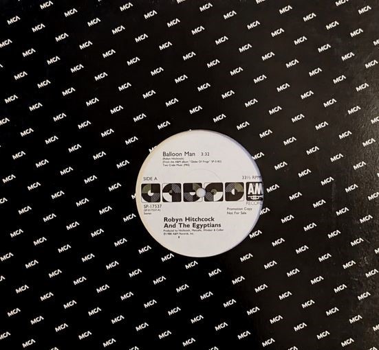 LP-Robyn Hitchcock & Egyptians-BALLOON MAN promo 33 RPM 12″ Soft Boys