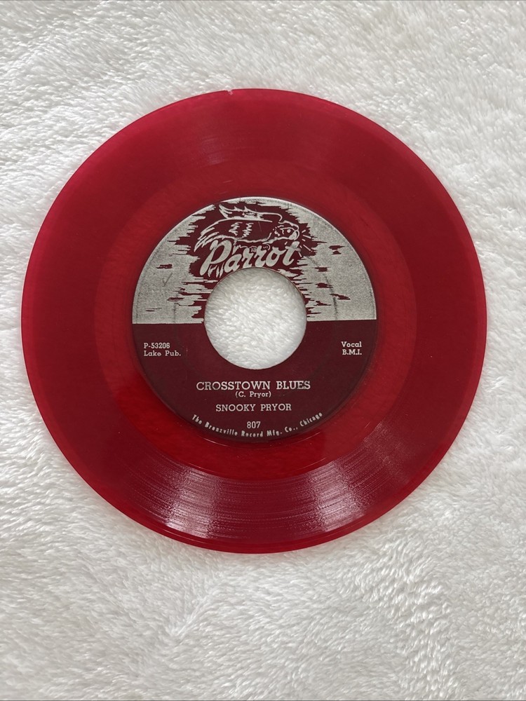 Snooky Pryor Red Vinyl 45 RPM Blues Hall Of Fame Rare Red Vinyl 1953