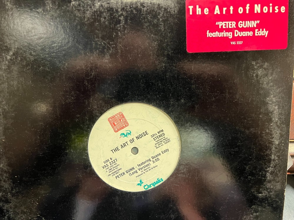 THE ART OF NOISE FT DUANE EDDY PETER GUNN 12″ 1989 CHRYSALIS VAS2327 PROMO