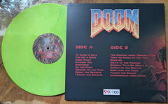 DOOM 1993 Video Game Soundtrack vinyl LP, BFG edition, ltd. 100 copies + pin