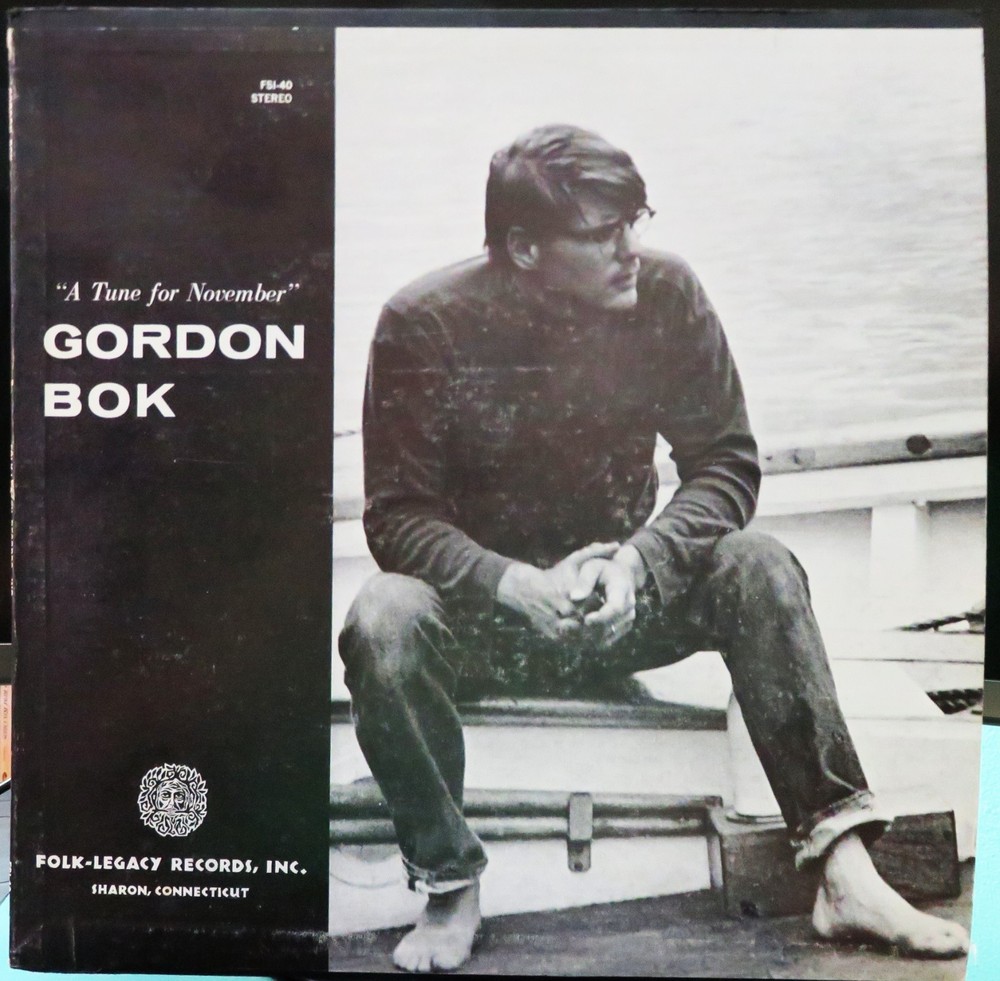 GORDON BOK ~ “A TUNE FOR NOVEMBER” 1970 FOLK-LEGACY RECORDS (FSI-40) LP w/INSERT