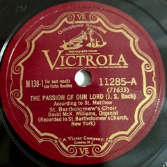 HEAR Bach Passion Of Our Lord According To St. Matthew Classical 12X 12″ 78 READ