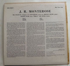 J.R. Monterose Blue Note 1536 LP ~ RARE ~ Flat Edge ~ Lexington ~ DG ~ Ear RVG