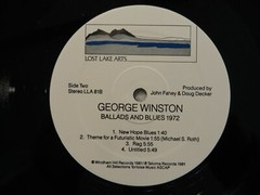 George Winston – Ballads And Blues 1972 – 1981 – LLA 81 Vinyl LP VG+/G!!!