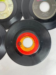 VTG 45 RPM Records Lot 15 Vintage 70s Rock Rockabilly Vinyl UNTESTED Scratched