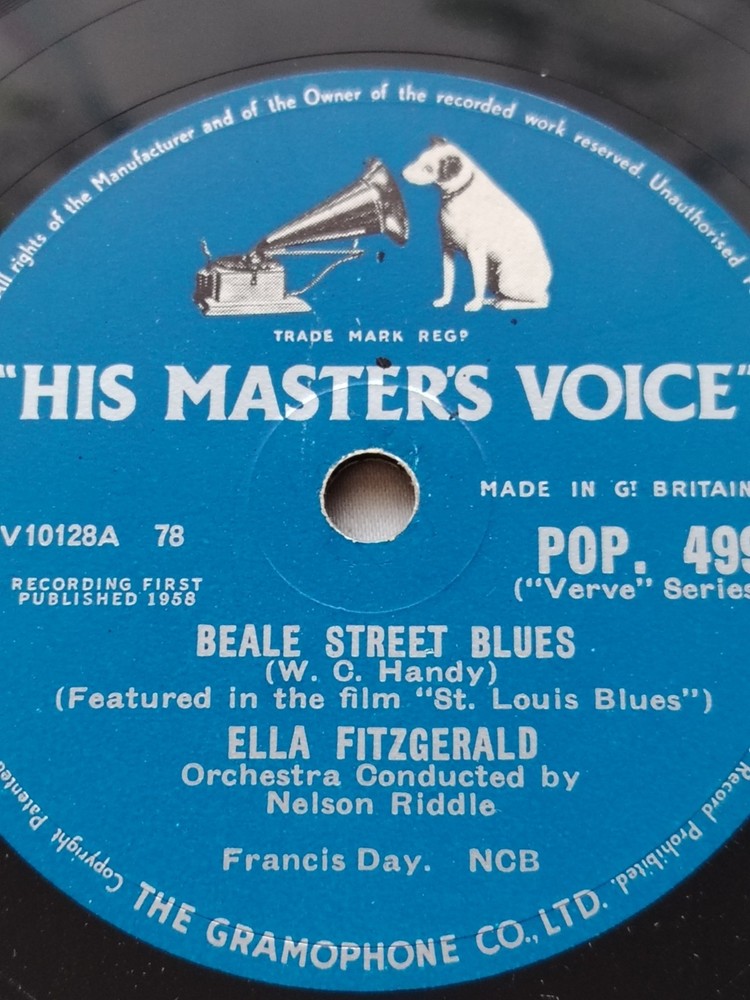 Ella Fitzgerald – Beale Street Blues / St. Louis Blues (HMV POP 499)
