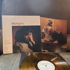 Taylor Swift Midnights 12″ LP Brown Colored Vinyl Record Cardboard Sleeve