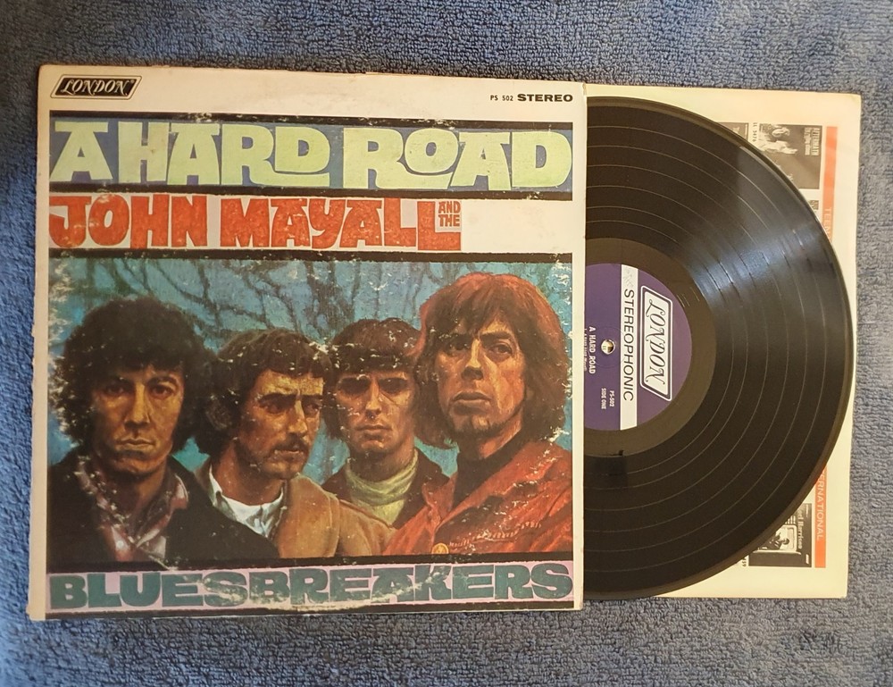RARE John Mayall – A Hard Road 1967 Vinyl – Record Itself VG/Excellent Condition