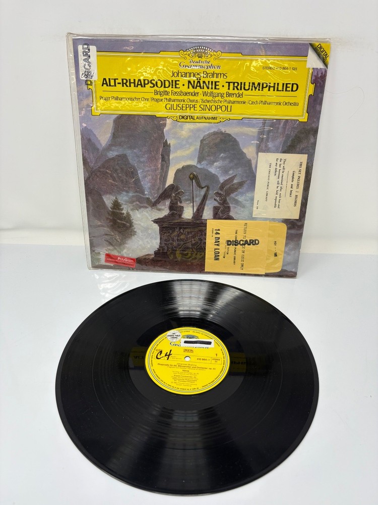 Brahms – Alt-Rhapsodie Triumphlied LP 1984 DGG Classical 33⅓ RPM