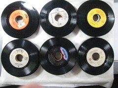 record lot 45 rpm VG+/NM- 125 vinyl NO sleeves pop hits 70s/80s FREE SHIP 5Q