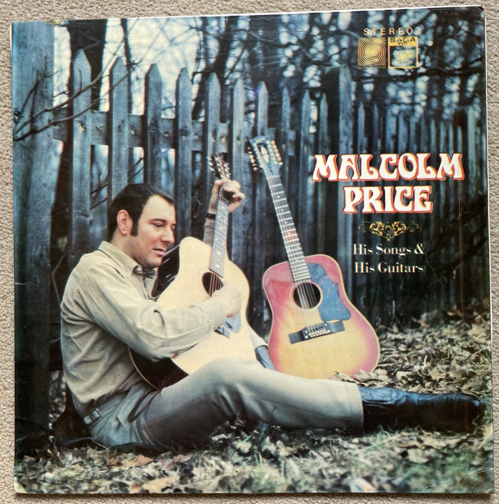 Malcolm Price – His Songs And His Guitars – Vinyl LP – Signed – STFID 2156