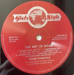Noise Khanyile: The Art of Noise: Action Stations! Prepare to Jive! LP NM/VG