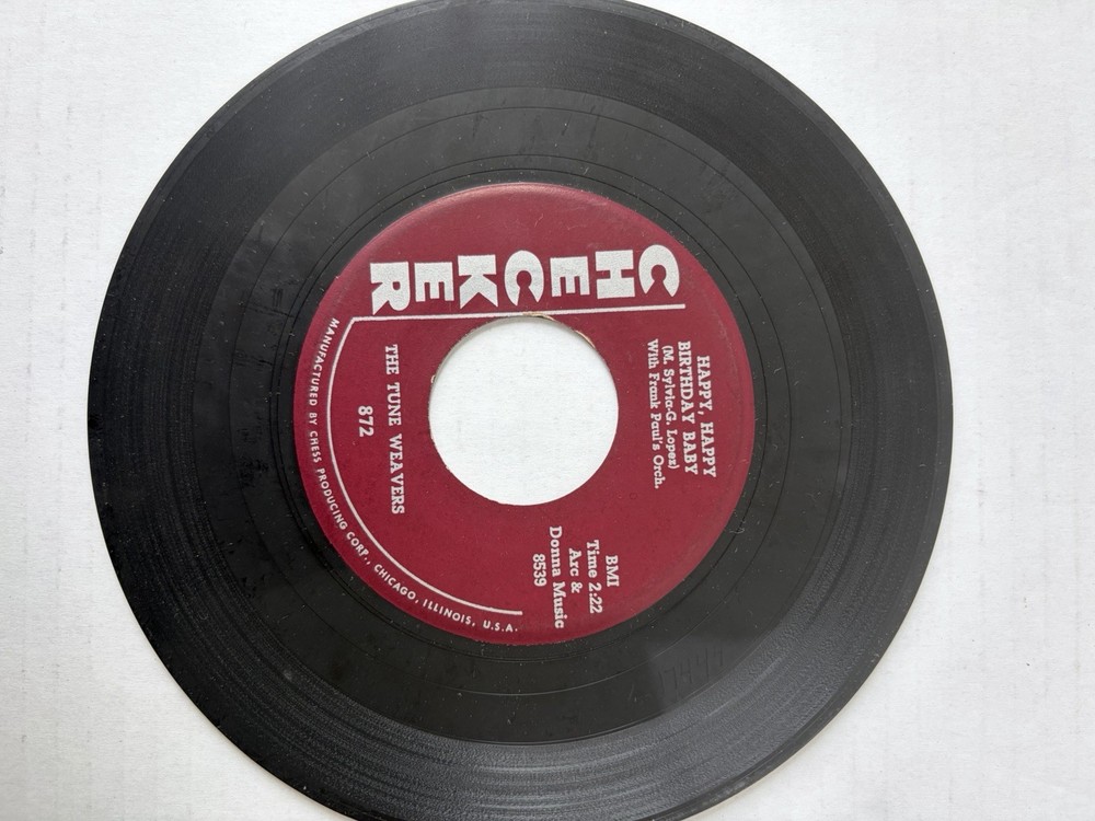 The Tune Weavers Happy Happy Birthday Baby / Paul Gayten Yo Yo Walk Checker 872