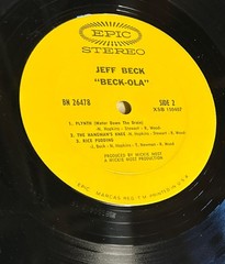 Beck-Ola JEFF BECK with ROD STEWART Original Vinyl 1969 Plays NM Sounds Amazing!