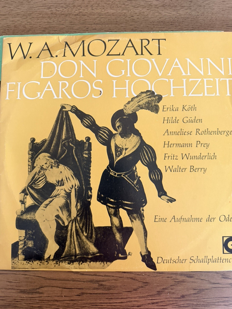 W.A. Mozart Don Giovanni / Figaros Hochzeit (Auszüge) Stereo Vinyl LP J 079