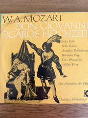 W.A. Mozart Don Giovanni / Figaros Hochzeit (Auszüge) Stereo Vinyl LP J 079
