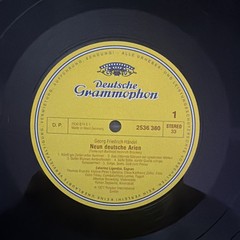 Georg Friedrich Händel Neun Deutsche Arien LP 1977 Deutsche Grammophon 2536 380