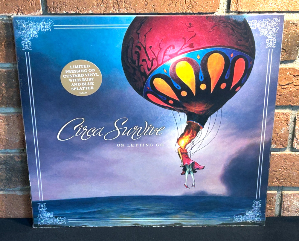 CIRCA SURVIVE – On Letting Go, Ltd CUSTARD & BLUE + RUBY SPLATTER VINYL LP New!