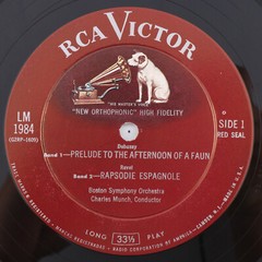 Ravel | Bolero – The Virtuoso Orchestra – Charles Munch 1956 LP Record LM-1984