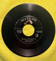 Elvis Presley – RCA Victor 45 RPM Love Me Tender / Any Way You Want Me – W/PS