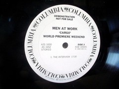 MEN AT WORK Cargo World Premier Weekend WHITE LABEL PROMO 2LP Set 1983 A2S 1650