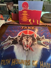 TEST PRESS PRESSING Tank FIlth Hounds of Hades NWOBHM Heavy Metal LP Rare Punk