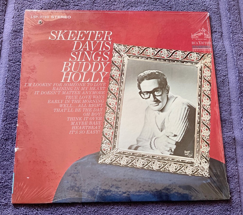 Skeeter Davis 1967 RCA sTeReO LP “Sings Buddy Holly” cLEAn Original in shrink