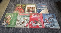 Vintage Christmas Vinyl Record Lot 8 LP Time Life Loretta Lynn Holiday READ