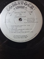 Vintage 1979 Steve Gray & Jubilation Promises Vinyl LP NR10970