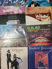 Lot Of 21 Vintage Vinyl Rock Albums ROLLING STONES,ACDC,LED ZEPPELIN,BEATLES ETC
