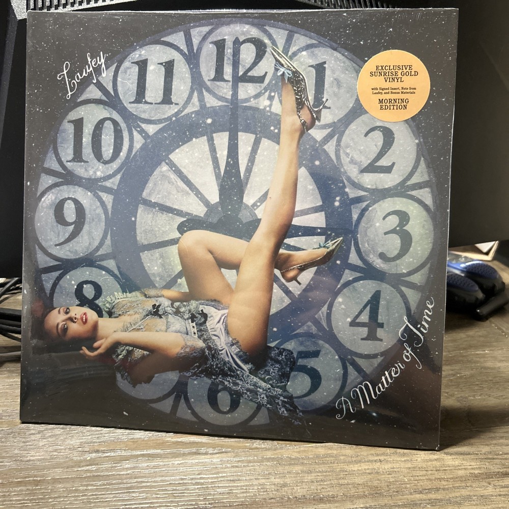 LAUFEY A Matter of Time Morning Edition Gold Vinyl Signed Autographed Sealed