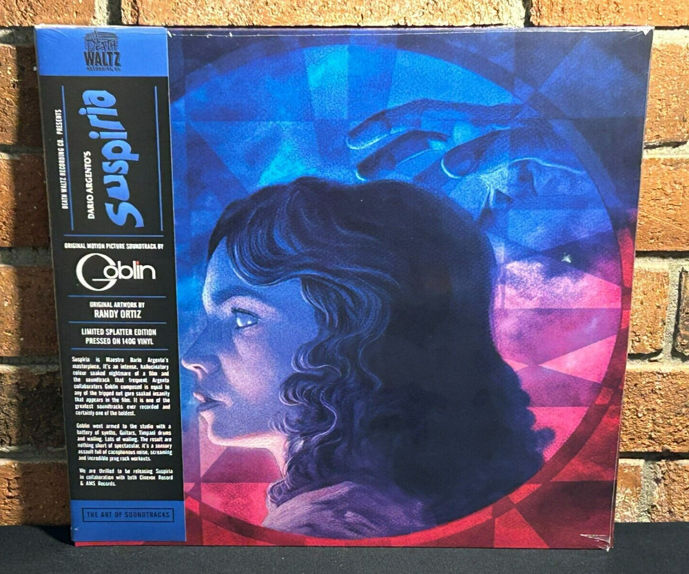 GOBLIN – Suspiria, Ltd BLUE SPLATTER COLOR VINYL LP Gatefold + OBI Strip New!