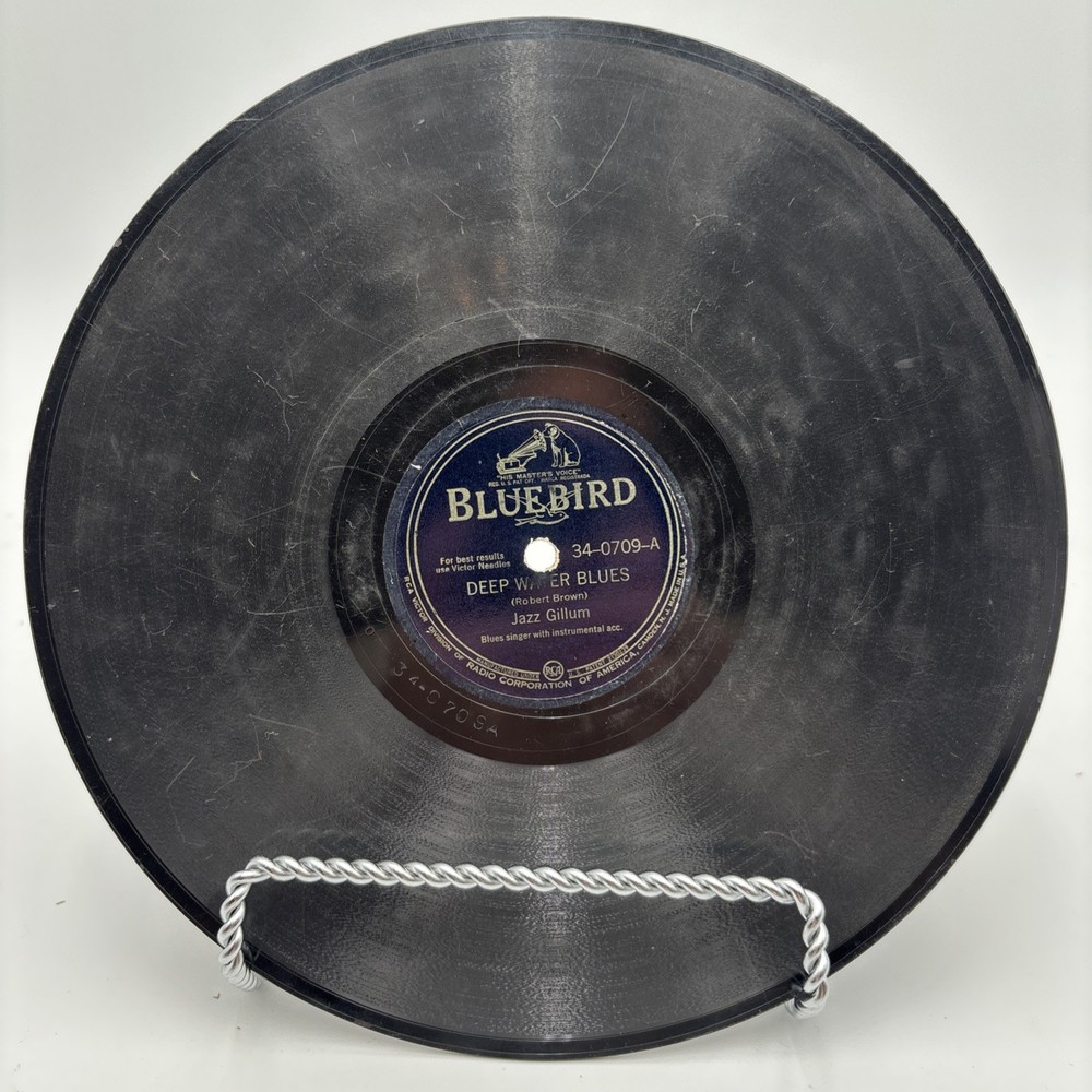 Deep Water Blues-Jazz Gilliam (Robert Brown) Bluebird Records 34–0709 Shellac G