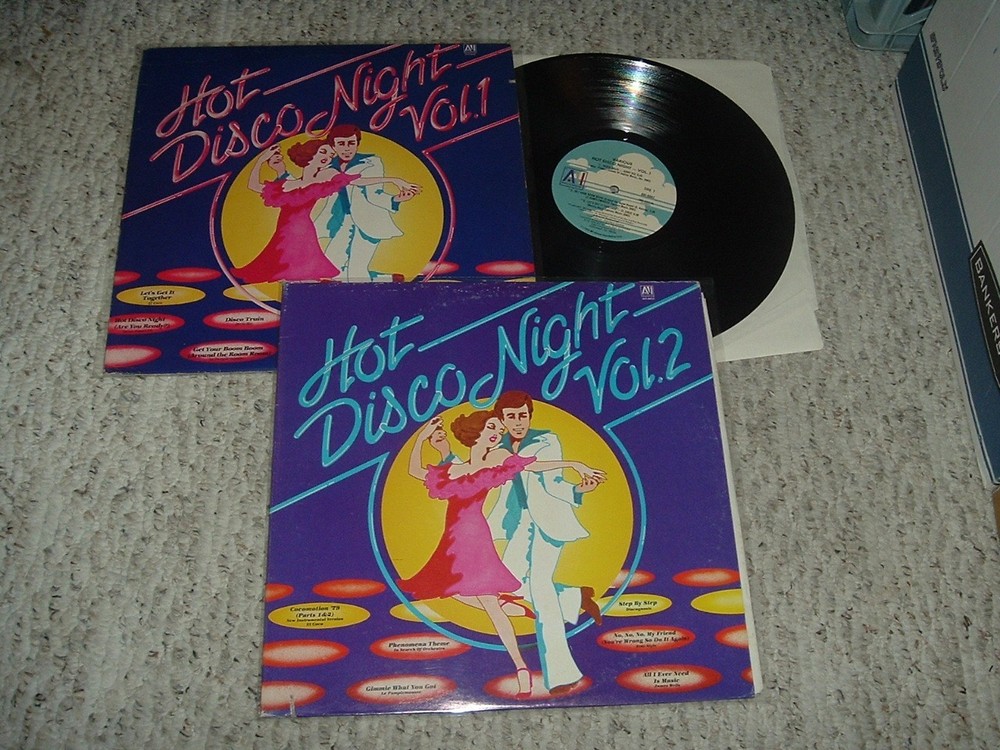 Hot Disco Night Vol 1 & 2 – 1978 & 1979 Avi Labels EX