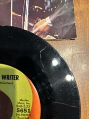The BEATLES Paperback Writer/Rain 45 rpm Pic SLEEVE 1966 VG+- Scranton Pressing