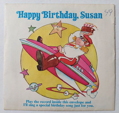 Happy Birthday, SUSAN Captain Zoom 6″ Flexi-disc W/Insert & Sleeve 1975 Rare