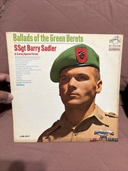 Ballads of the Green Berets SSGT Barry Sadler vinyl Record RCA Victor LPM 3547