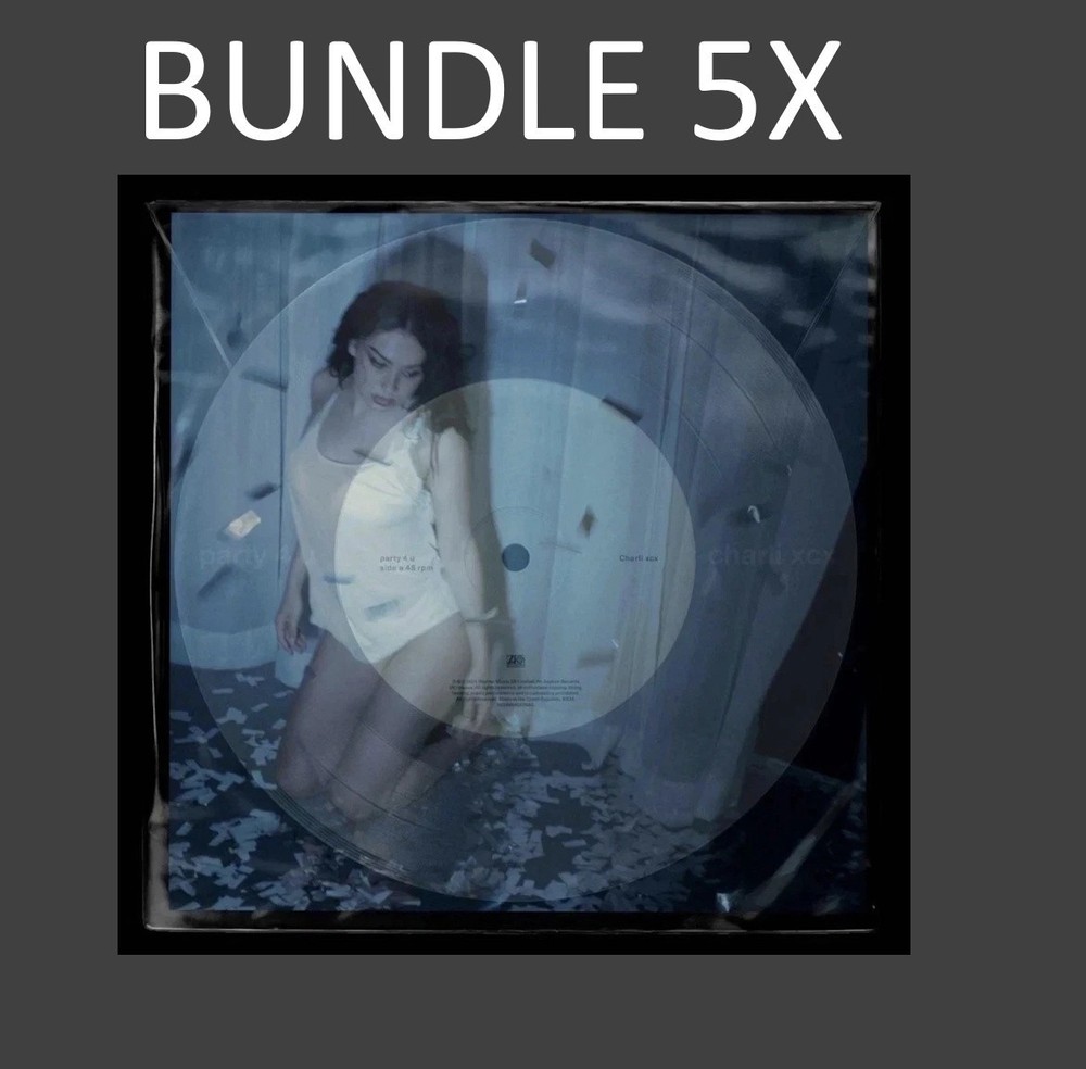 Charli XCX – Party 4 U 7″ Crystal Clear RSD Vinyl (5X BUNDLE