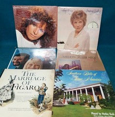 30 VTG 12″ LP Open Shrink Resellers Lot Xmas Pop Oldies Country Classical