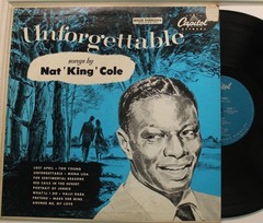 Nat King Cole Lp Unforgettable On Capitol – Vg++ / Vg++