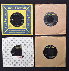Lot of (50): Mid/Late 1960s Pop Folk Psych Rock 45 rpm (Some Promos) (VG+ to NM)