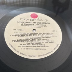 An Evening In December FIRST CALL Cynthia Clawson 1985 LP Christmas EX vinyl