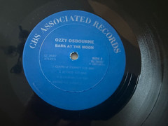 Ozzy Osbourne LP “Bark at The Moon” CBS 38987 ~ 1983 1st Press. PROMO VG+
