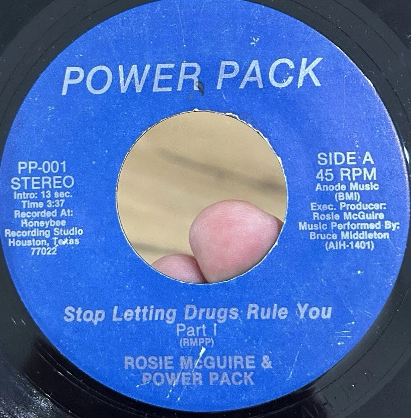 ROSE McGUIRE & POWER PACK Stop Letting Drugs Rule You 45 NM* RARE Hip Hop Rap