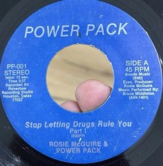 ROSE McGUIRE & POWER PACK Stop Letting Drugs Rule You 45 NM* RARE Hip Hop Rap