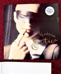 MADONNA EROTICA 12” RECORD PROMO SEX BOOK JEWEL POSTER MADE UK VINYL REMIX 1992