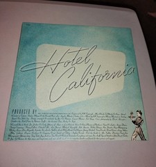 Hotel California Eagles 1976 LP 1st US Press Original Sleeve/Run-Out Groove Joke