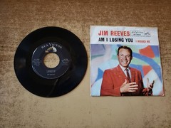 autographed 1960s vg++ record & vg- sleeve Jim Reeves Am I Losing You SEE NOTES