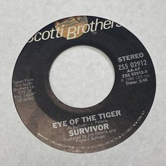Survivor – Eye of the Tiger / Take You On a Saturday – 45 rpm 7″ Record