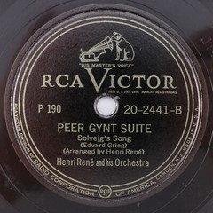 Henri René & His Orchestra Peer Gynt Suite ‘n Swing 4x 10″ 78rpm Record Book Set